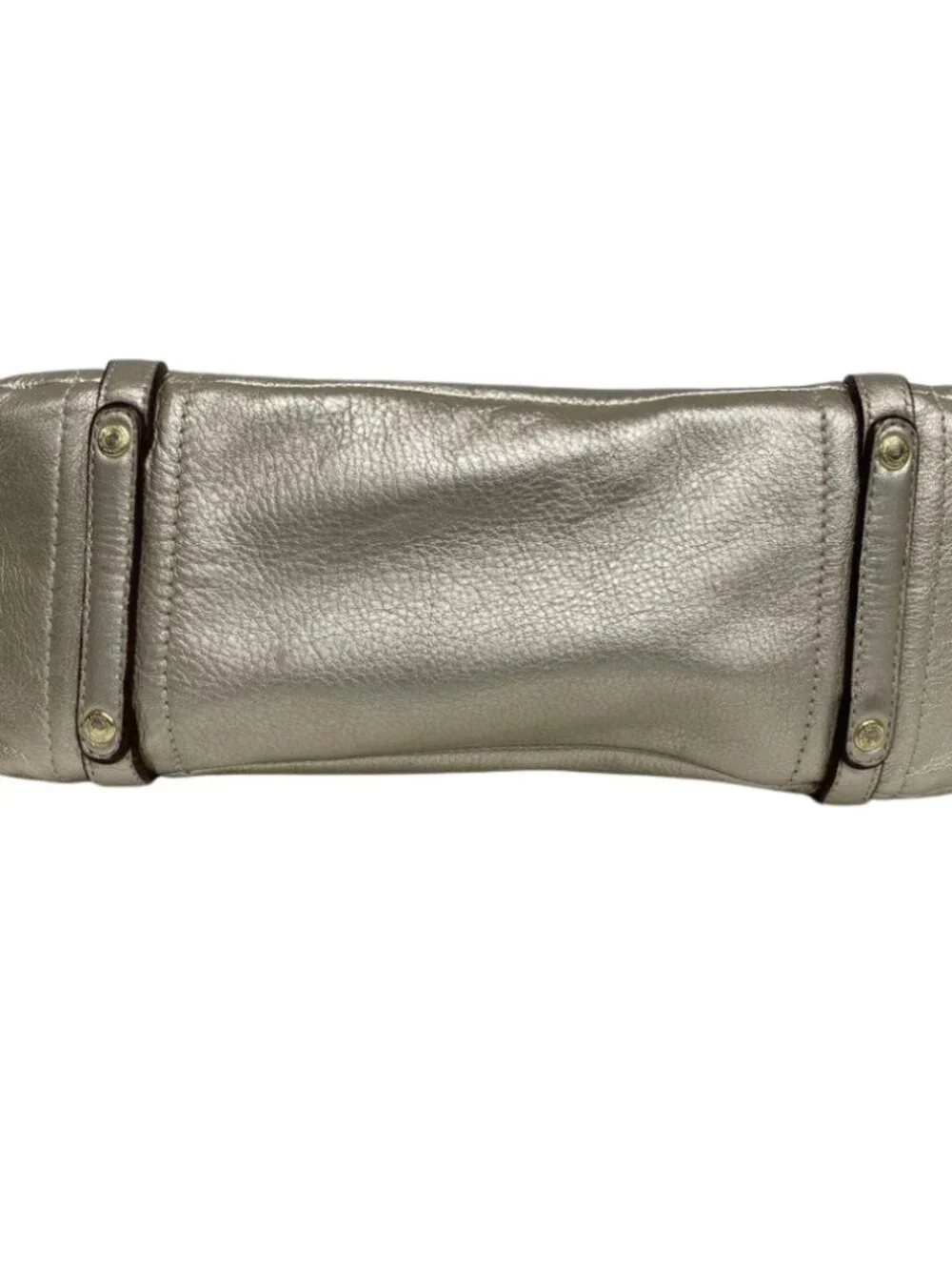 Coach Audrey Andie Cinch Tote Gold Leather Slouchy Buckle Bag Shoulder & Satchel - Picture 3 of 8